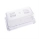 Vogue polycarbonaat bak transparant GN 1/4 100mm