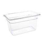 Vogue polycarbonaat bak transparant GN 1/4 150mm