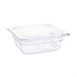 Vogue polycarbonaat bak transparant GN 1/6 65mm