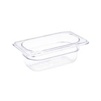 Vogue polycarbonaat bak transparant GN1/9 65mm