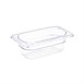 Vogue polycarbonaat bak transparant GN1/9 65mm