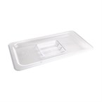 Vogue polycarbonaat 1/3 gastronorm deksel transparant