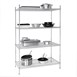 Vogue voorraadrek met 4 schappen 122x61cm