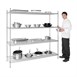 Vogue voorraadrek met 4 schappen 183x61cm