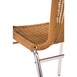 Bolero aluminium en polyrotan stoel naturel (4 stuks)