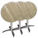 Bolero ronde tafel met kantelbaar essenhouten blad 60cm