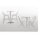Bolero ronde stapelbare RVS tafel 60cm