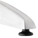 Bolero rechthoekige RVS tafel met dubbele tafelpoot 120cm