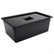 Vogue polycarbonaat 1/1 gastronorm container 200mm zwart