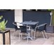 Bolero aluminium en polyrotan stoelen zwart (4 stuks)