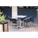 Bolero aluminium en polyrotan stoelen zwart (4 stuks)