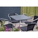 Bolero aluminium en polyrotan stoelen zwart (4 stuks)
