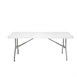 Bolero rechthoekige klaptafel grijs 183cm