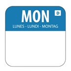 Hygiplas oplosbare blanco kleurcode voedseletiketten maandag (1000 stuks)