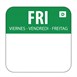 Hygiplas oplosbare blanco kleurcode voedseletiketten vrijdag (1000 stuks)
