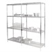 Vogue chroom schappen voor Vogue voorraadrekken 122x45,7cm (2 stuks)