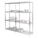 Vogue chroom schappen voor Vogue voorraadrekken 152,5x45,7cm (2 stuks)