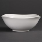 Olympia Whiteware afgeronde vierkante schalen 18cm (12 stuks)