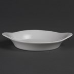 Olympia Whiteware ronde gratineerschalen met handvatten 13cm (6 stuks)