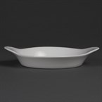 Olympia Whiteware ronde gratineerschalen met handvatten 19,2cm (6 stuks)