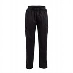 Chef Works unisex slim fit cargo broek zwart XL
