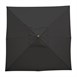 Bolero vierkante zwarte parasol 2,5 meter