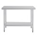 Vogue RVS werktafel zonder achteropstand 90x120x70cm