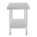 Vogue RVS werktafel zonder achteropstand 90x120x70cm