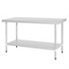 Vogue RVS werktafel zonder achteropstand 90x150x70cm