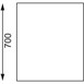 Vogue RVS werktafel zonder achteropstand 90x150x70cm