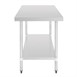 Vogue RVS werktafel zonder achteropstand 90x150x70cm