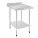 Vogue RVS werktafels met achteropstand 70cm diep