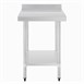Vogue RVS werktafels met achteropstand 70cm diep