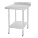 Vogue RVS werktafels met achteropstand 70cm diep