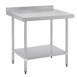 Vogue RVS werktafel met achteropstand 90x90x70cm