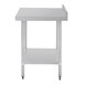 Vogue RVS werktafel met achteropstand 90x90x70cm