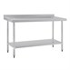Vogue RVS werktafel met achteropstand 90x150x70cm