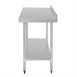 Vogue RVS werktafel met achteropstand 90x150x70cm