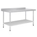 Vogue RVS werktafel met achteropstand 90x180x70cm