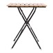 Bolero vierkante imitatiehouten tafel 60cm