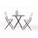 Bolero opklapbare imitatiehout stoelen (2 stuks)