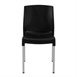 Stapelbare bistro zijstoelen zwart (verpakking van 4)