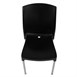 Stapelbare bistro zijstoelen zwart (verpakking van 4)