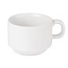 SPECIALE AANBIEDING x24 Athena Hotelware stapelbare theekoppen en schotels (24 stuks)