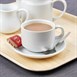 SPECIALE AANBIEDING x24 Athena Hotelware stapelbare theekoppen en schotels (24 stuks)