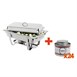 SPECIALE AANBIEDING Olympia Milan Chafing Dish met Olympia vloeibare brandpasta x24