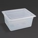 Vogue polypropyleen GN 1/2 bak met deksel 15cm (4 stuks)