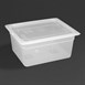 Vogue polypropyleen GN 1/2 bak met deksel 15cm (4 stuks)