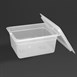Vogue polypropyleen GN 1/2 bak met deksel 15cm (4 stuks)