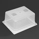 Vogue polypropyleen GN 1/2 bak met deksel 15cm (4 stuks)